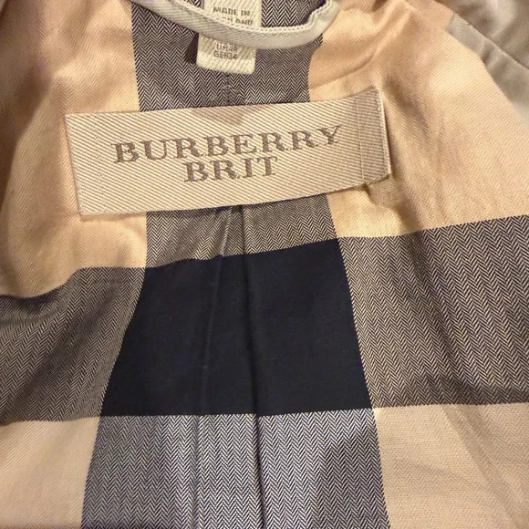 Burberry Brit Women's Beige Double-Breasted Trench Coat - Picture 7 of 10